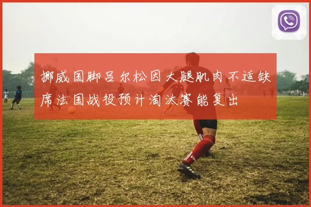 挪威国脚吕尔松因大腿肌肉不适缺席法国战役预计淘汰赛能复出